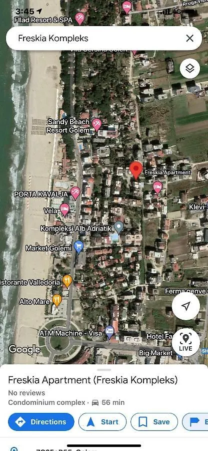 Apartment Freskia Golem Golem  Albania